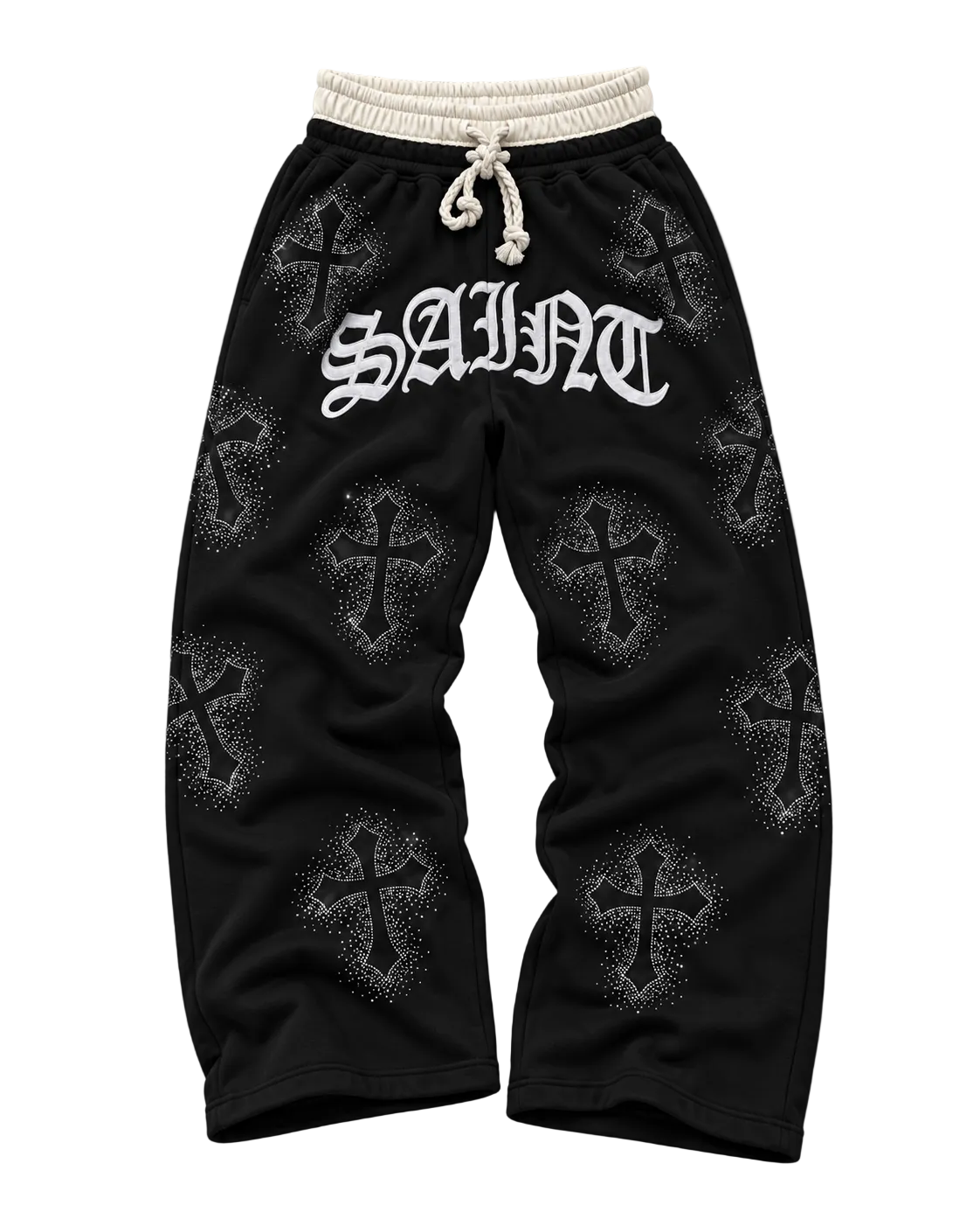 (OBSIDIAN) "Rhinestone Sweatsuit"