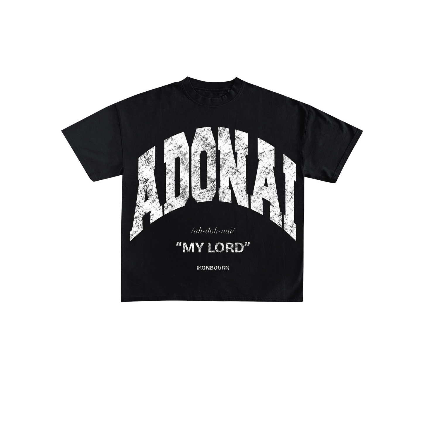 ADONAI Tee - Black & White