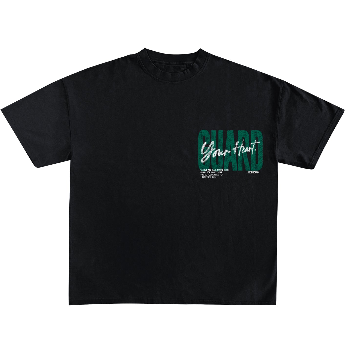 GUARD YOUR HEART Tee-Obsidian