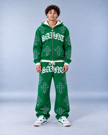 EMERALD Rhinestone Hoodie