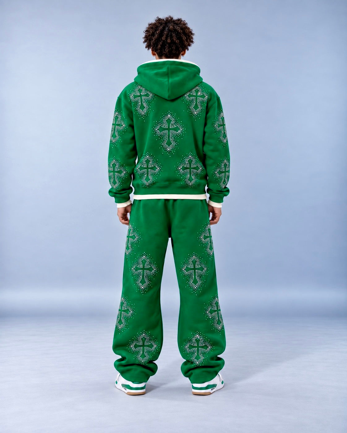 (EMERALD) "Rhinestone Sweatsuit"