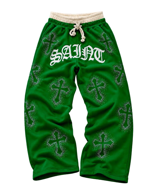 EMERALD Rhinestone Pants