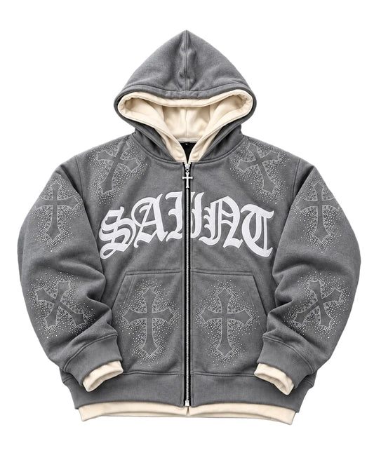 GRAPHITE Rhinestone Hoodie