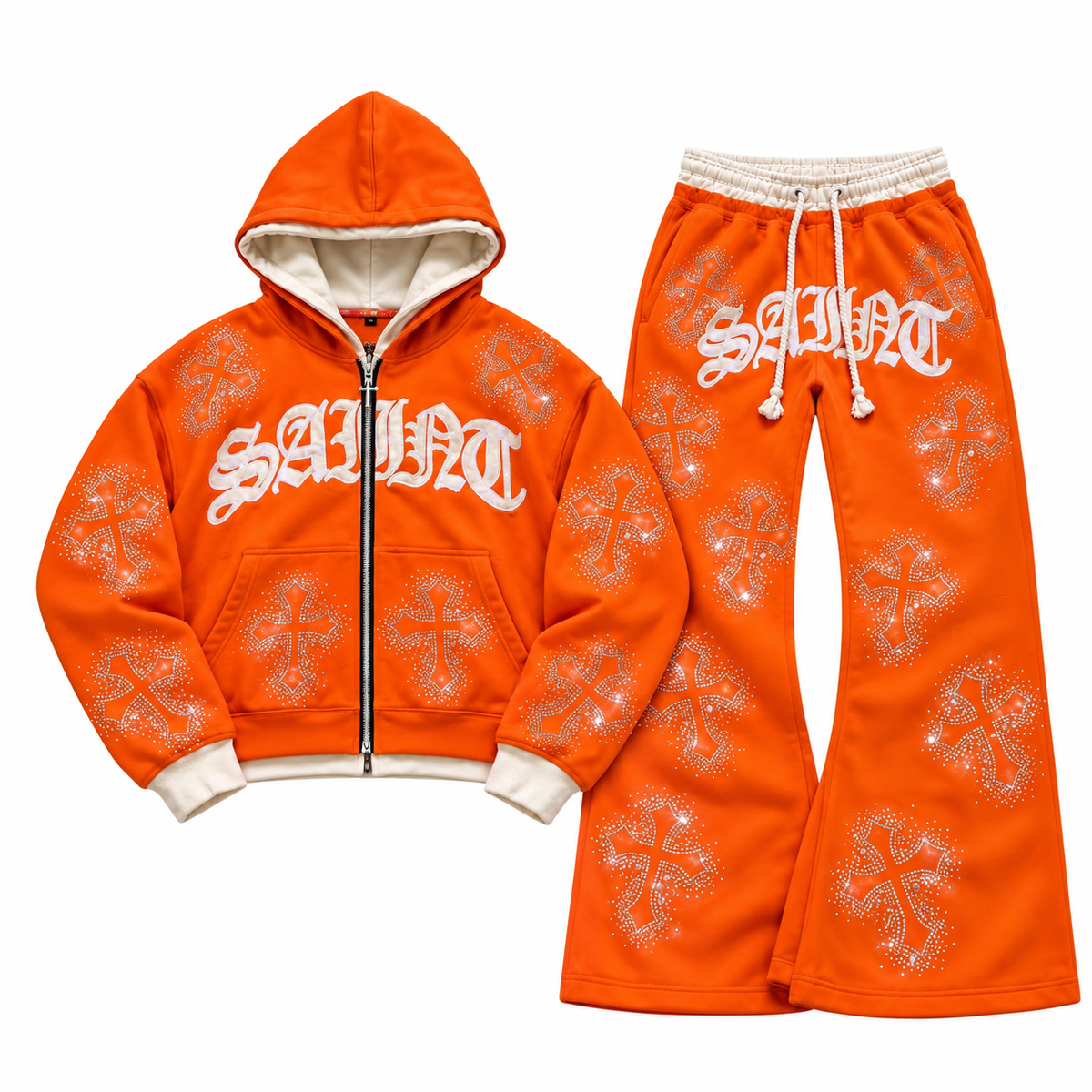 CREAMSICLE Rhinestone Sweatsuit