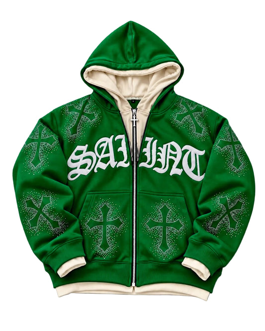 EMERALD Rhinestone Hoodie