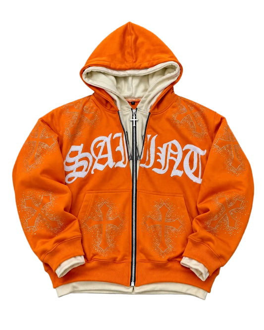 CREAMSICLE Rhinestone Hoodie
