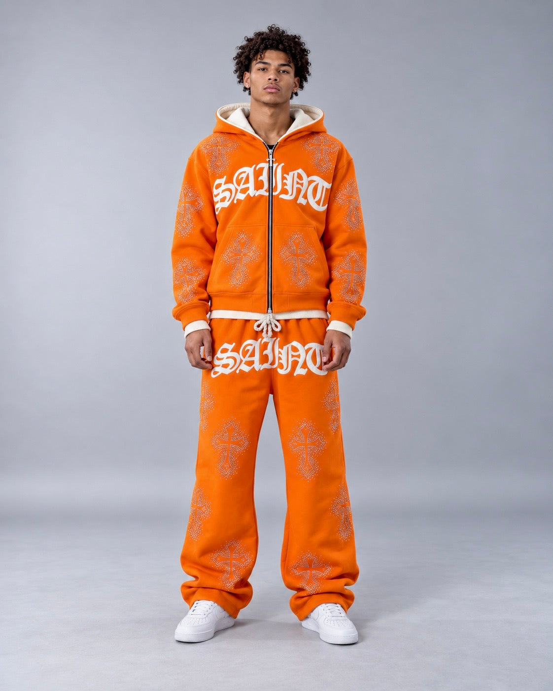CREAMSICLE Rhinestone Sweatsuit