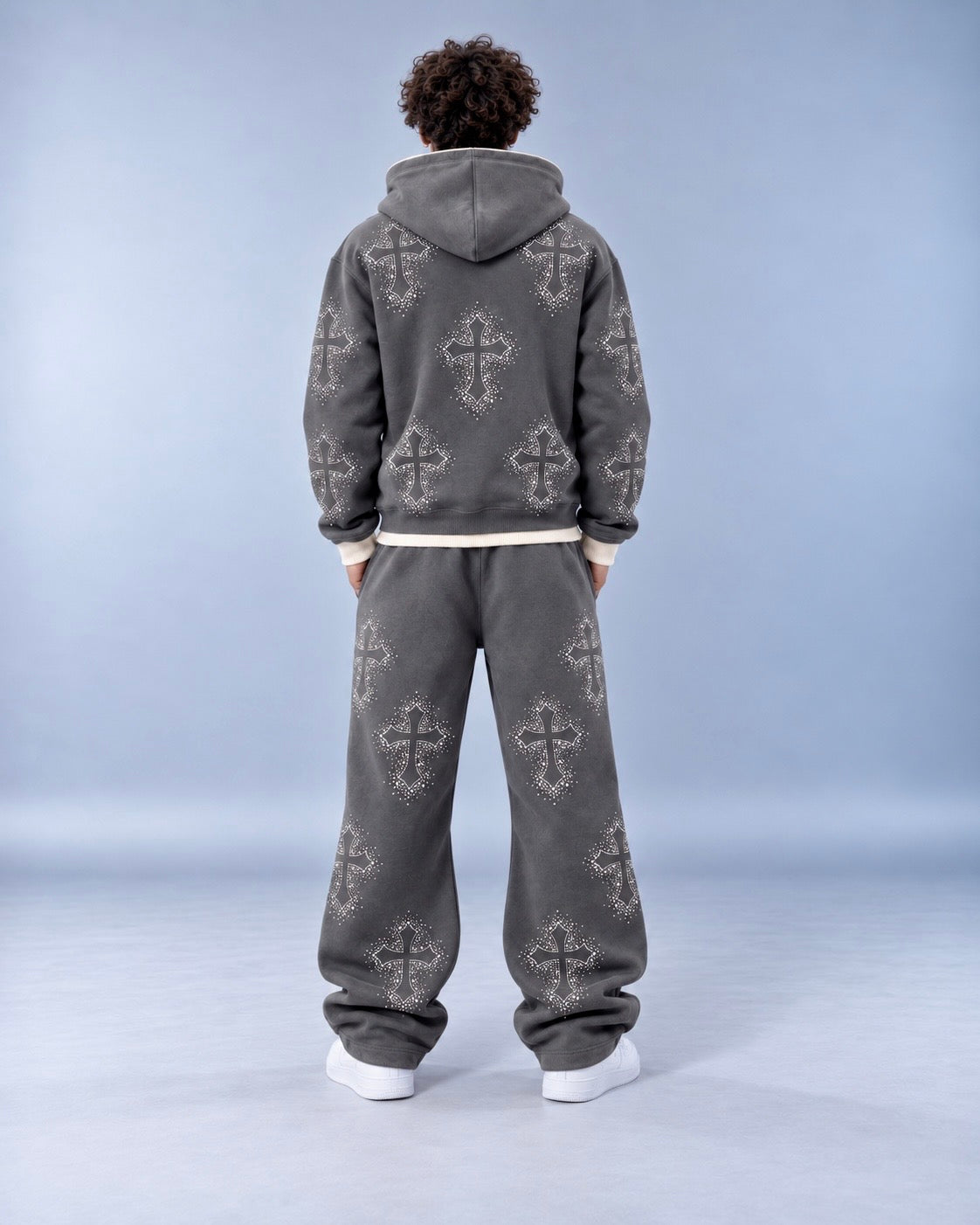 (GRAPHITE) "Rhinestone Sweatsuit"