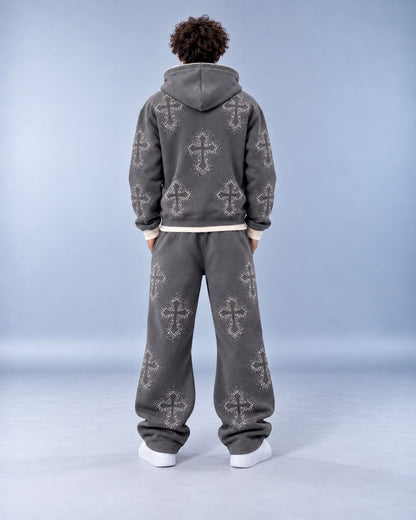 (GRAPHITE) "Rhinestone Sweatsuit"