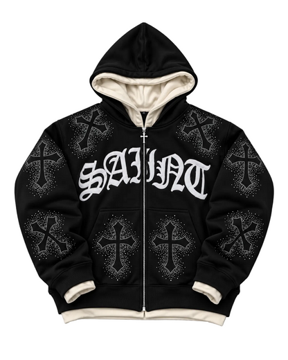 (OBSIDIAN) "Rhinestone Sweatsuit"