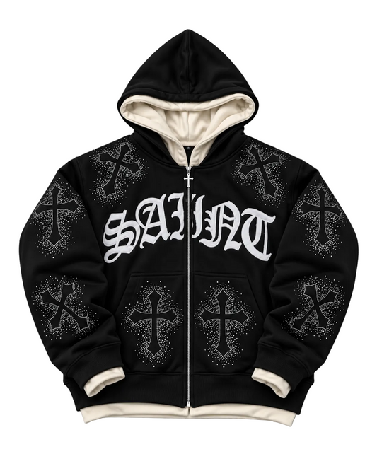 OBSIDIAN Rhinestone Hoodie