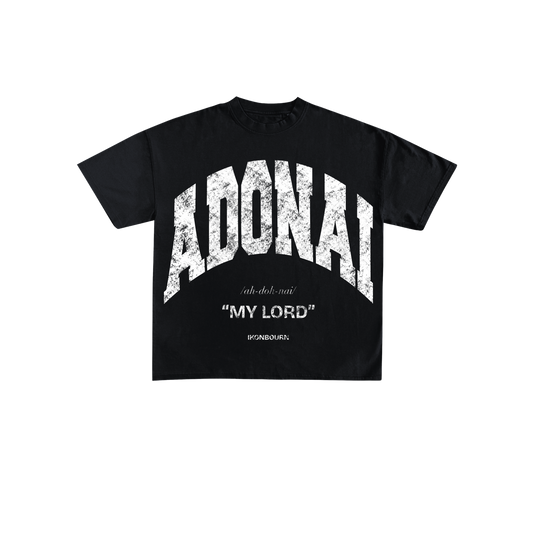 ADONAI Tee - Black & White