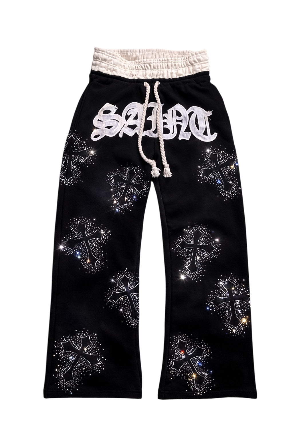 OBSIDIAN // Double Layer Rhinestone Sweatsuit