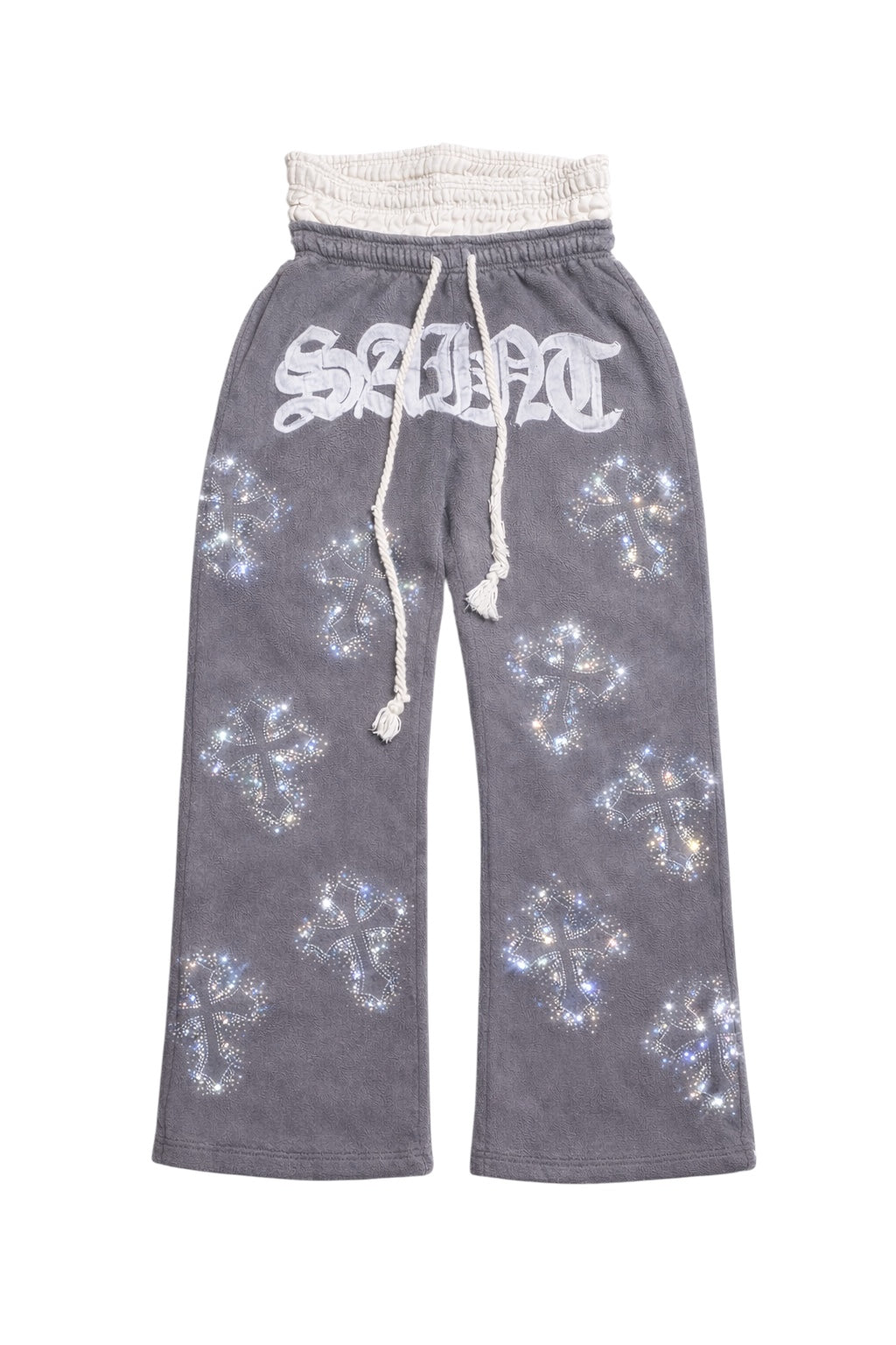 GRAPHITE Double Layer Rhinestone Pants