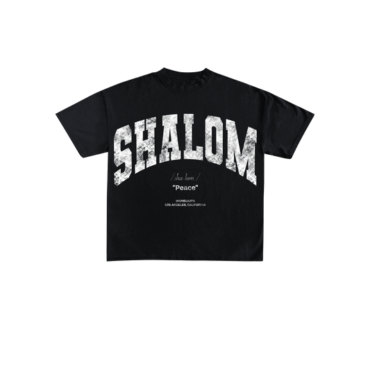 SHALOM Tee - Black & White