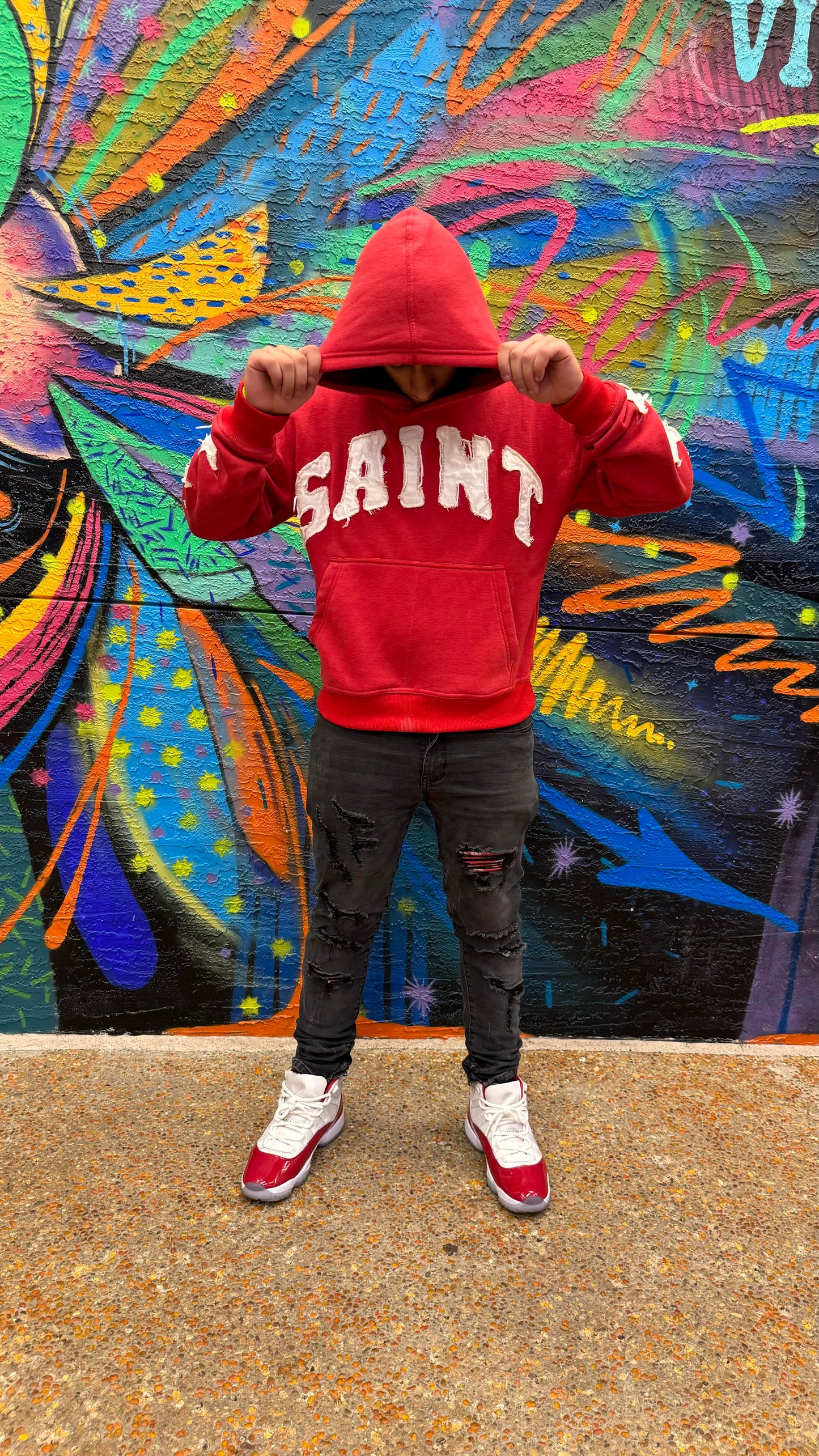 Saint hoodie(red)